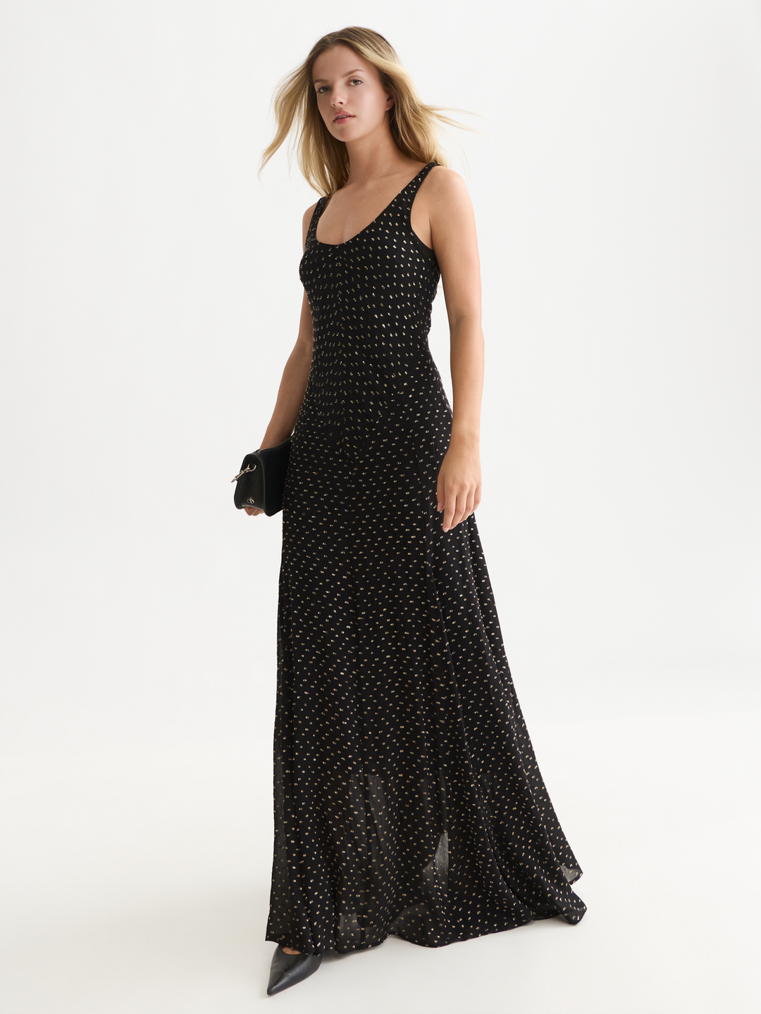 Fil Coupe maxi slip dress with cut seams