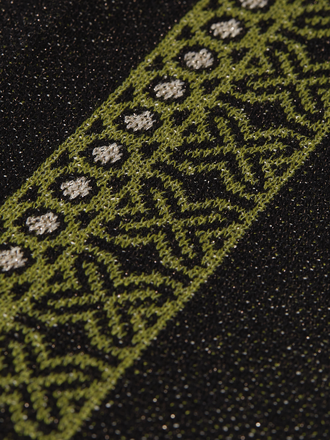 Jacquard knitted relaxed-fit trousers