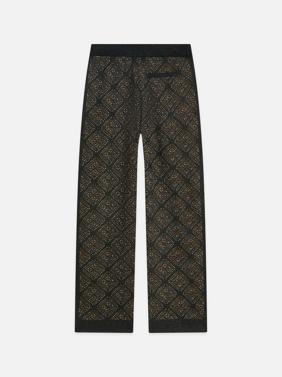 Jacquard knitted relaxed-fit trousers