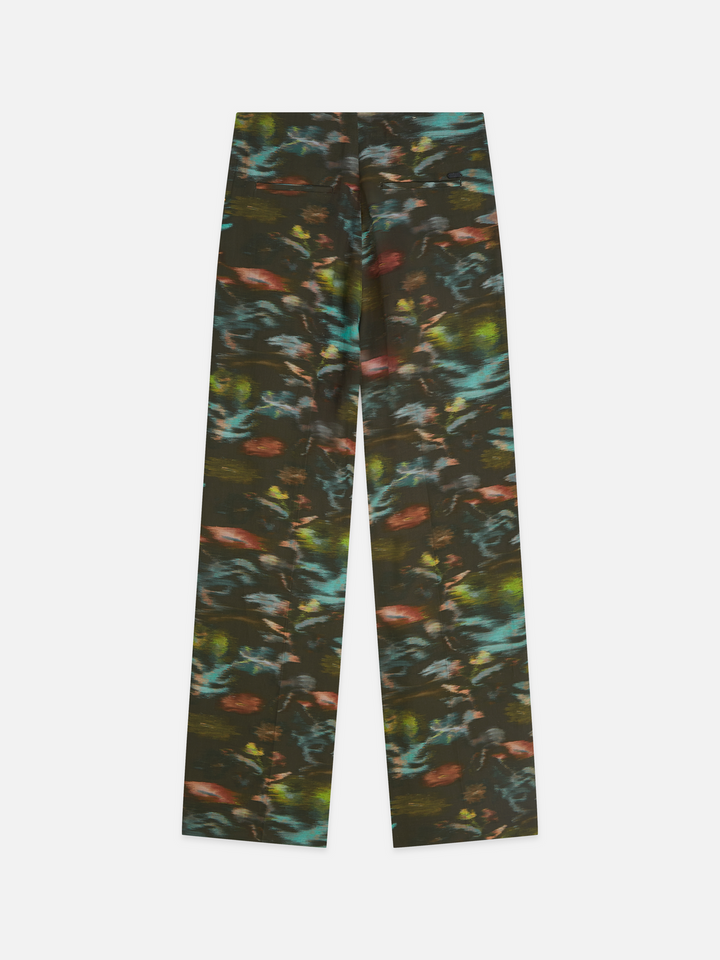 Lou - high-rise wide-leg printed pants