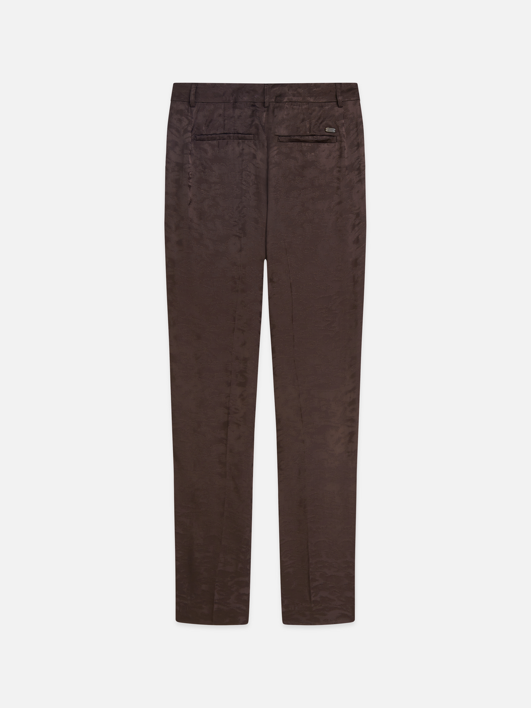 Isa - high-rise slim-leg jacquard pants
