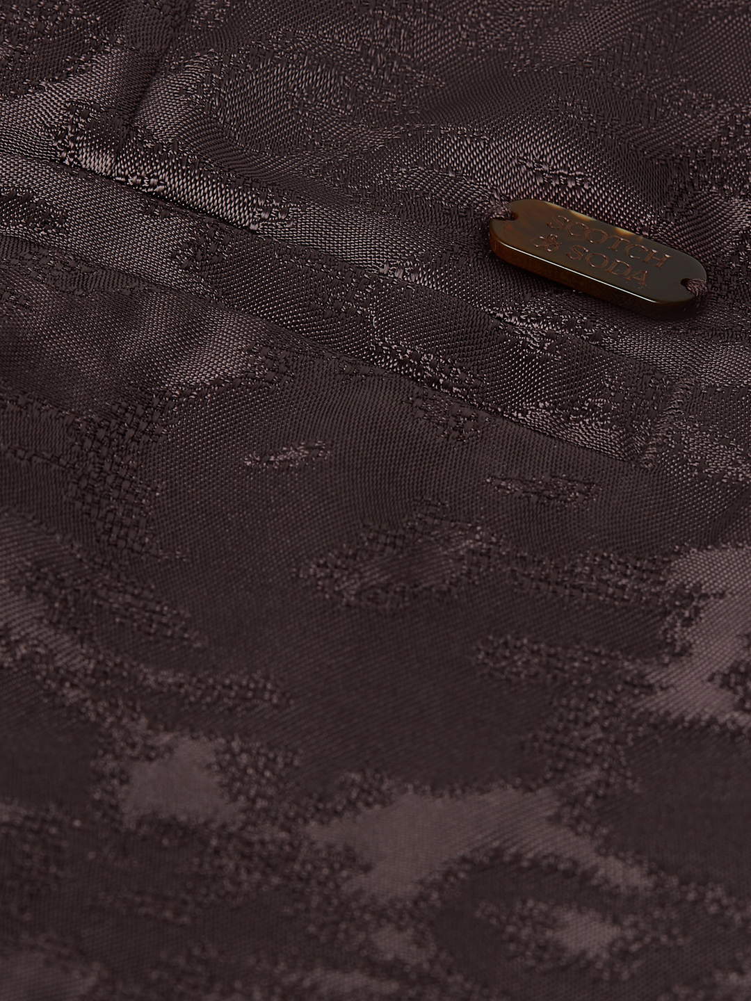 Isa - high-rise slim-leg jacquard pants