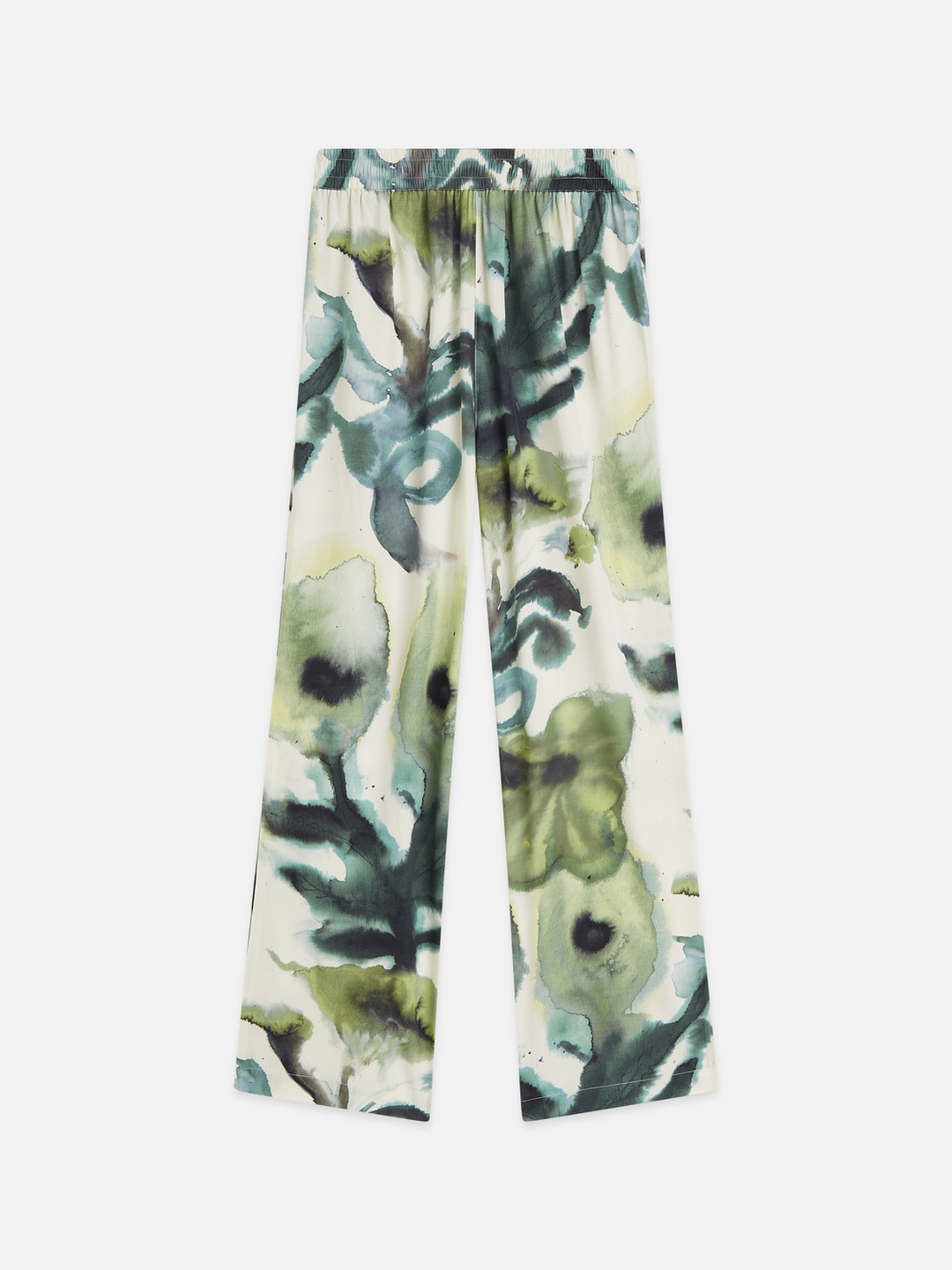 Gia - mid-rise wide-leg printed pull-on pants
