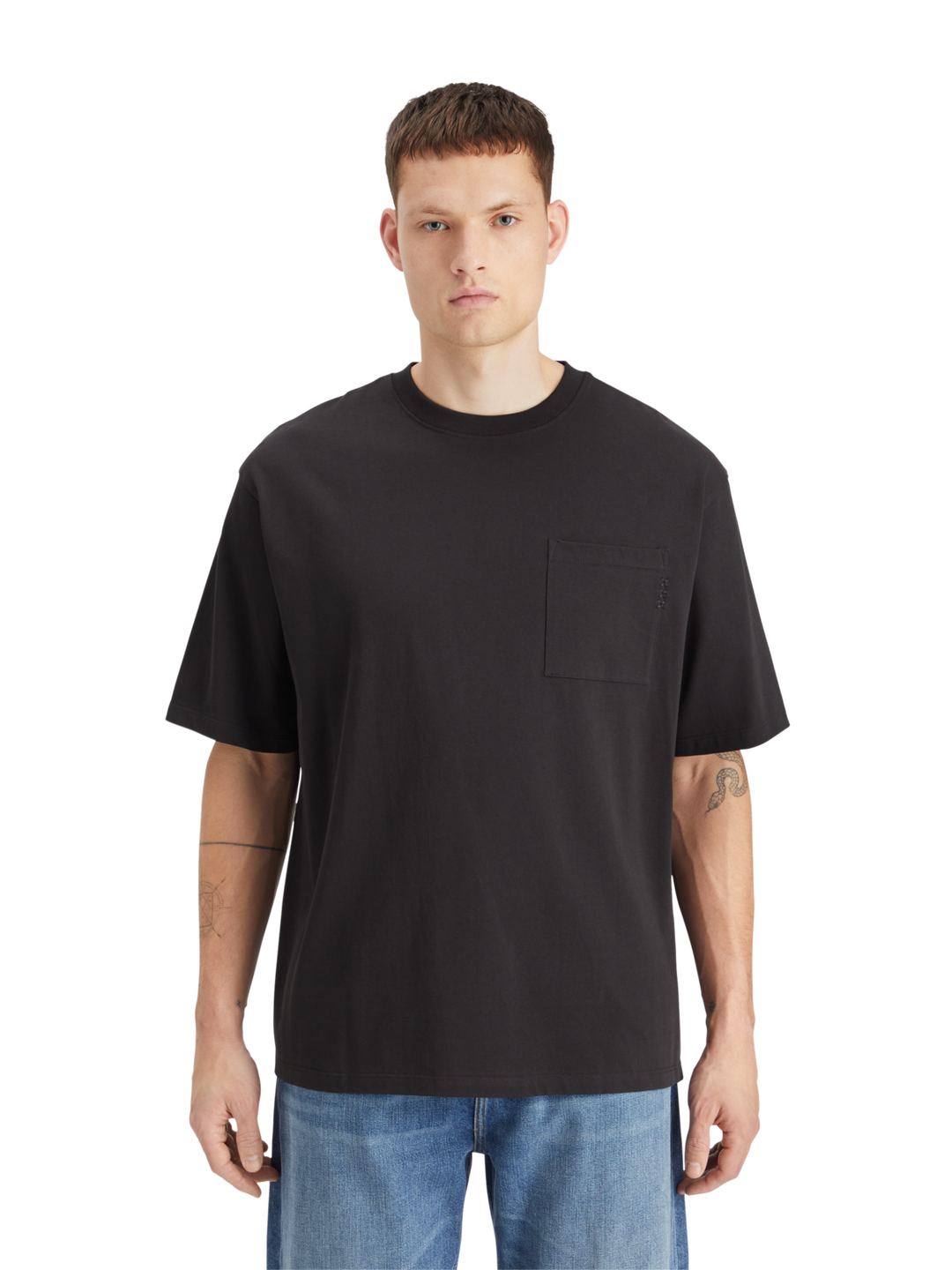 Essentials 3 Crosses Loose Pocket T-Shirt