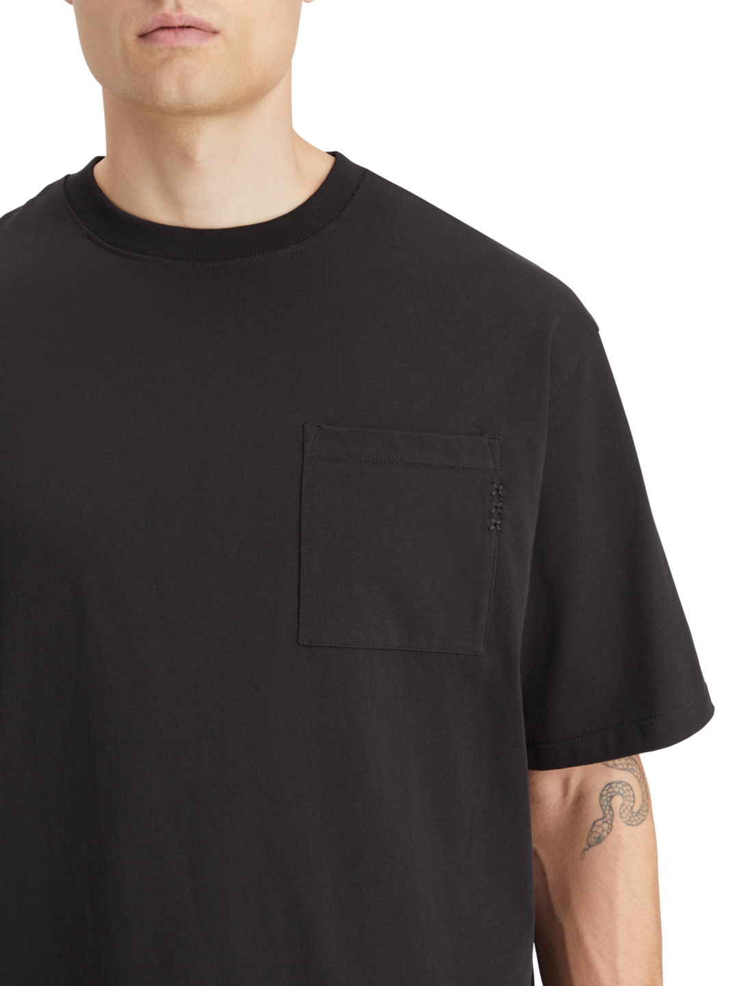 Essentials 3 Crosses Loose Pocket T-Shirt