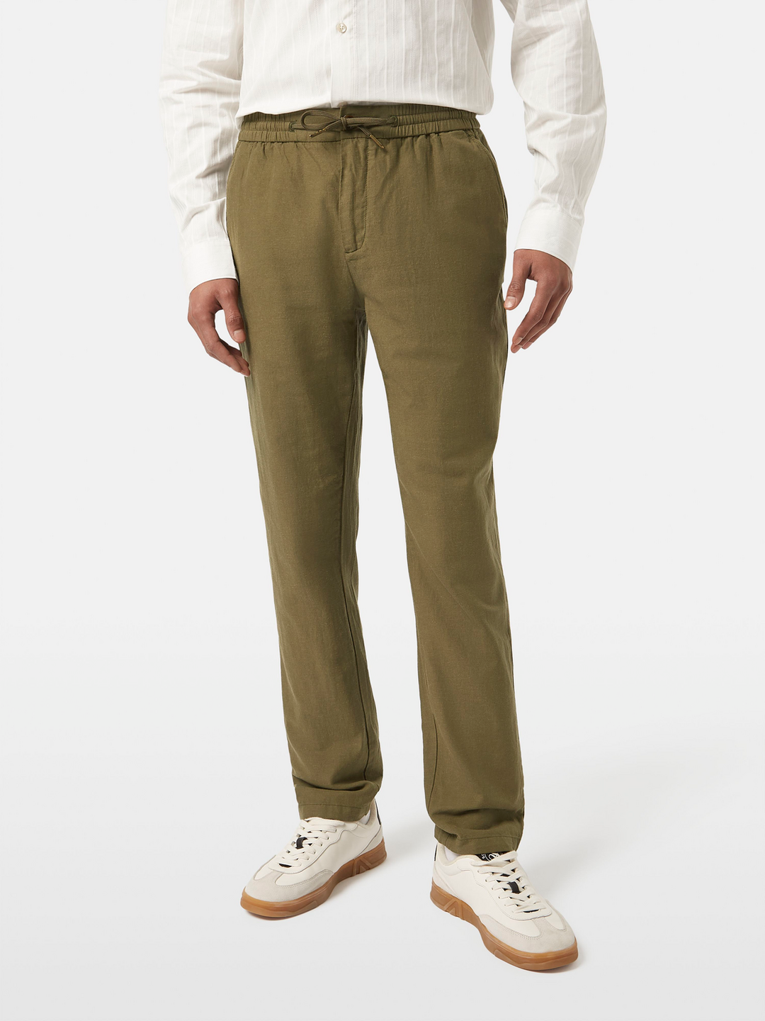 Seasonal core-Warren cotton linen straight jogger
