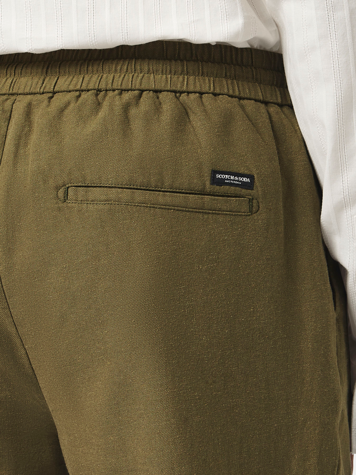 Seasonal core-Warren cotton linen straight jogger