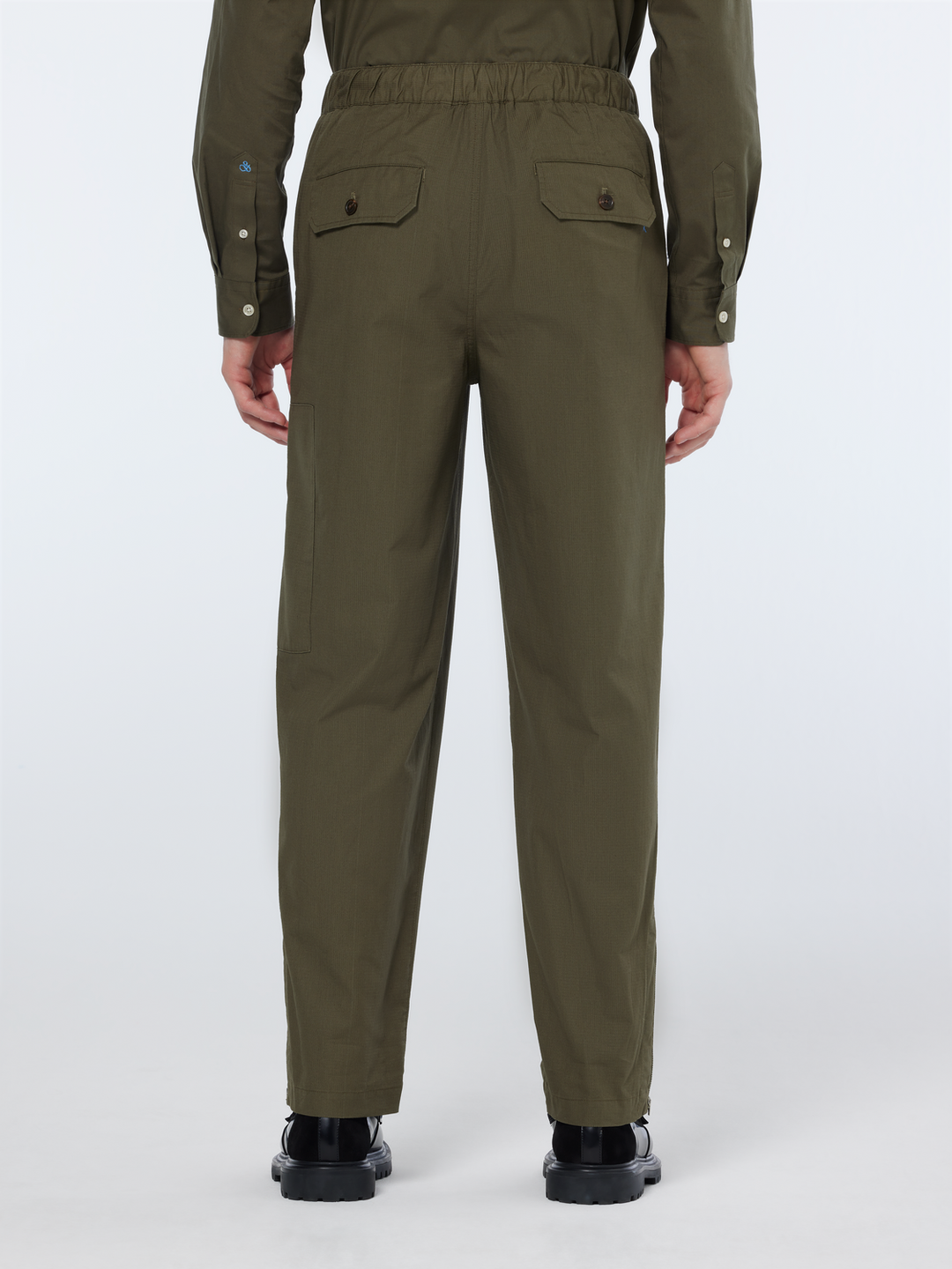 Straight fit cotton ripstop cargo pant