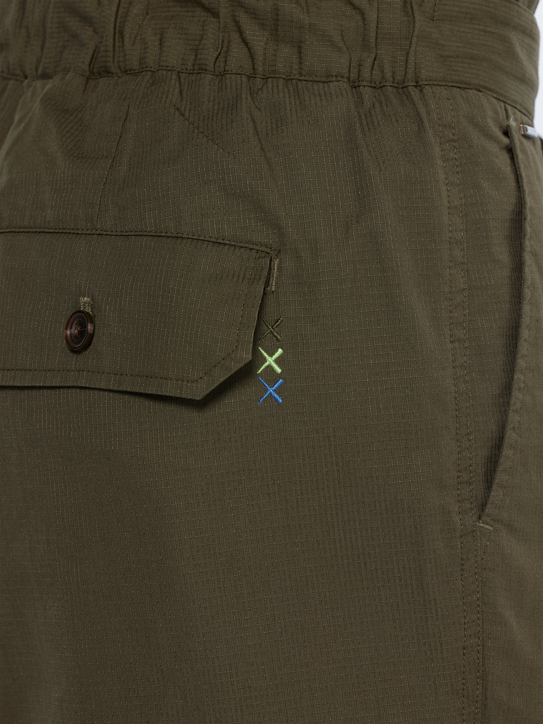 Straight fit cotton ripstop cargo pant