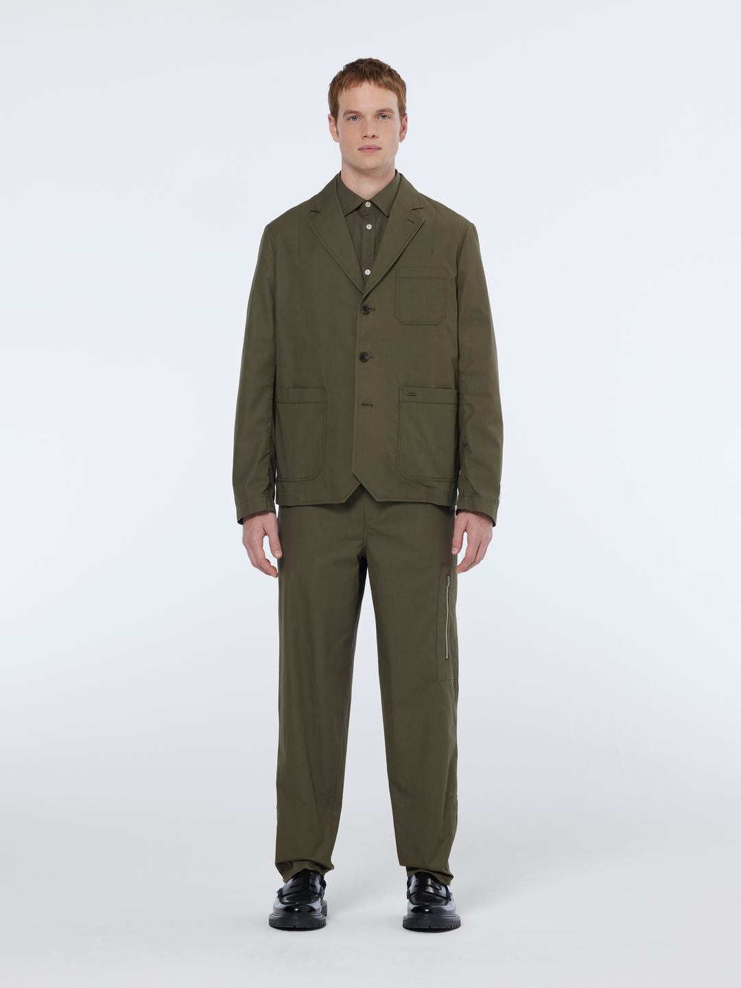 Straight fit cotton ripstop cargo pant