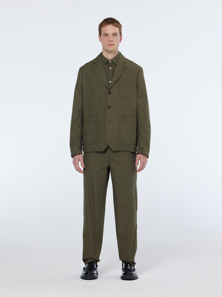 Straight fit cotton ripstop cargo pant