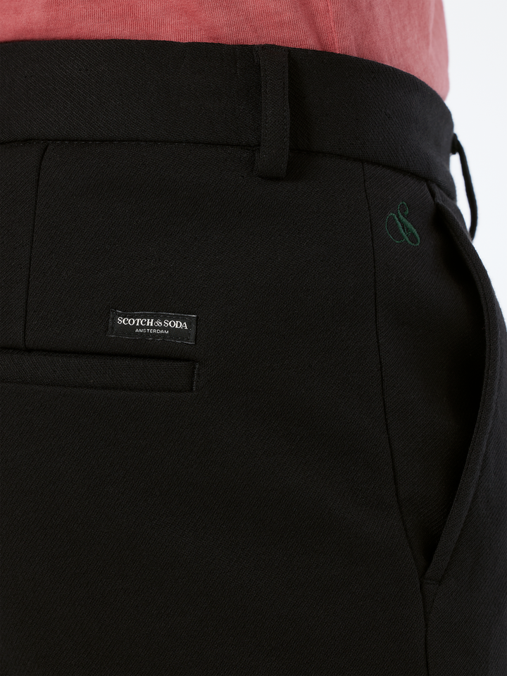 Mott - tailored jersey yarn-dyed chino
