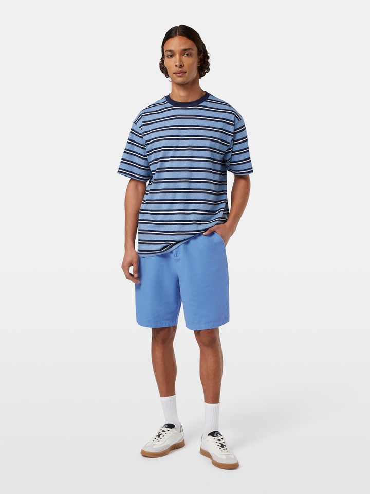 Seasonal core-Fave cotton linen relaxed fit bermuda