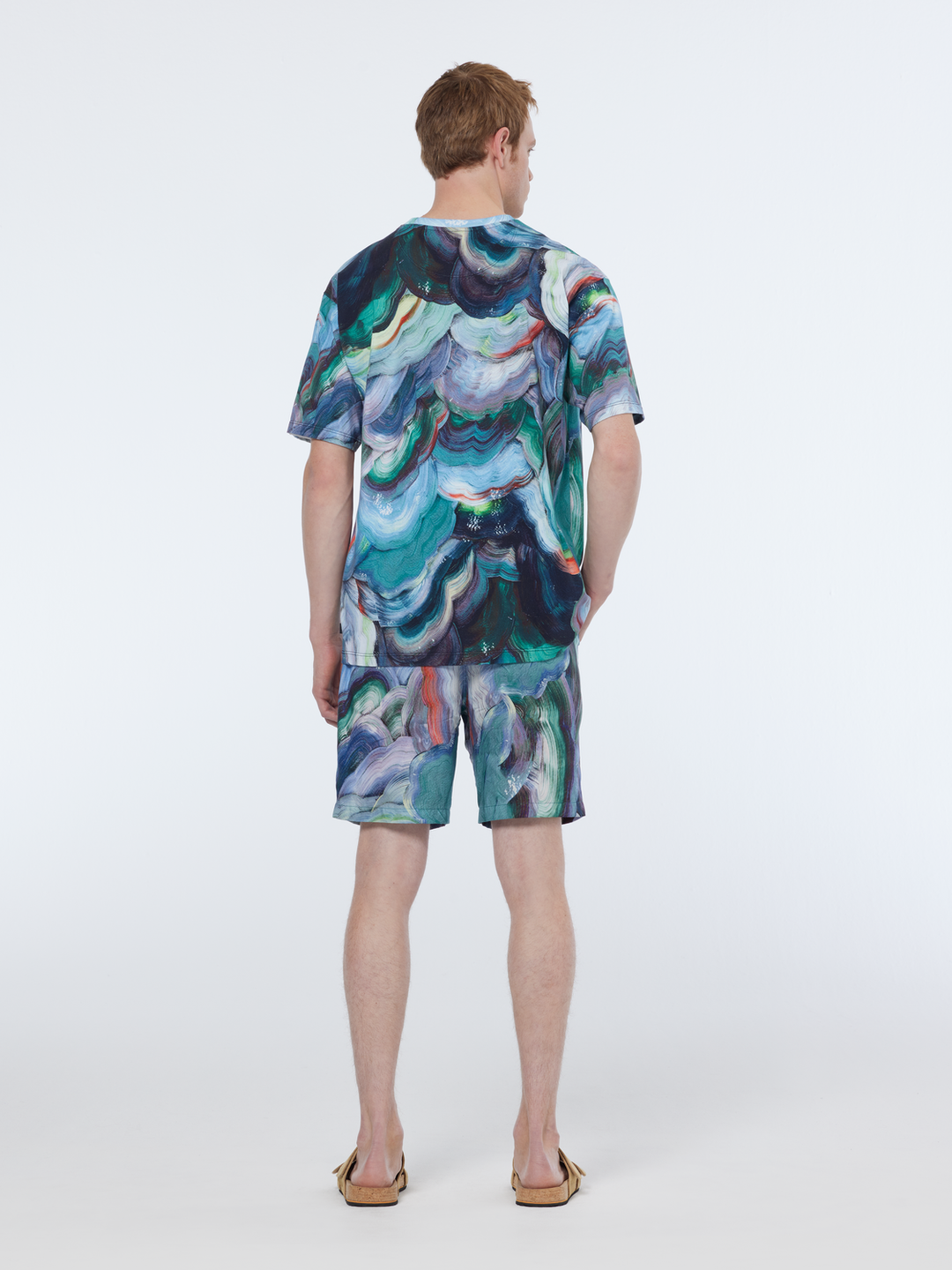 Fave - Printed Tencel relaxed fit bermuda short