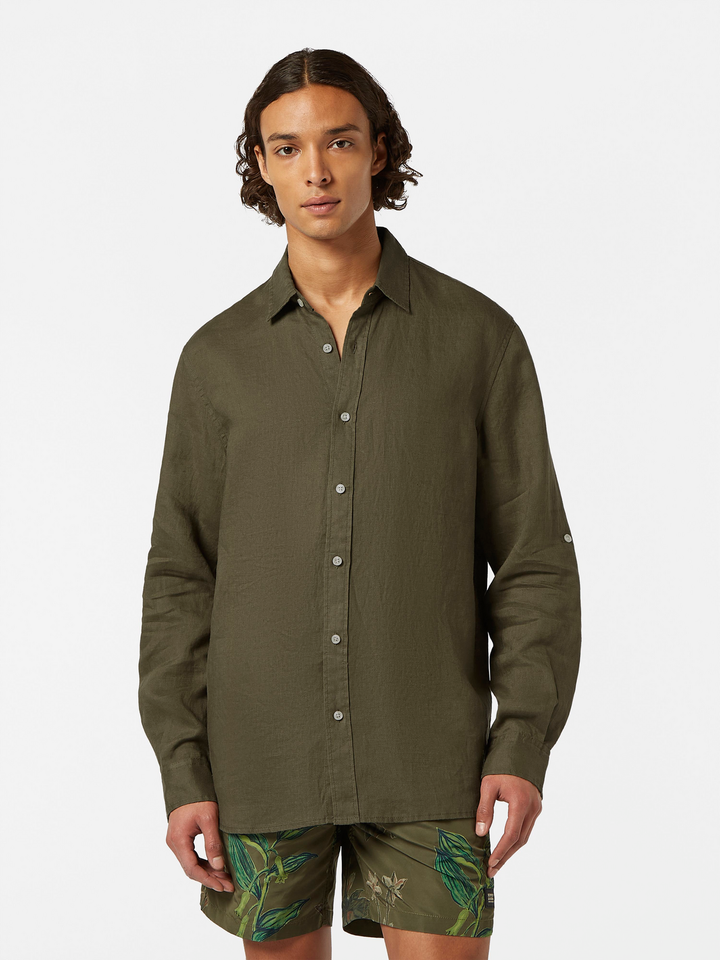 Seasonal Core-Regular-Fit Linen Shirt