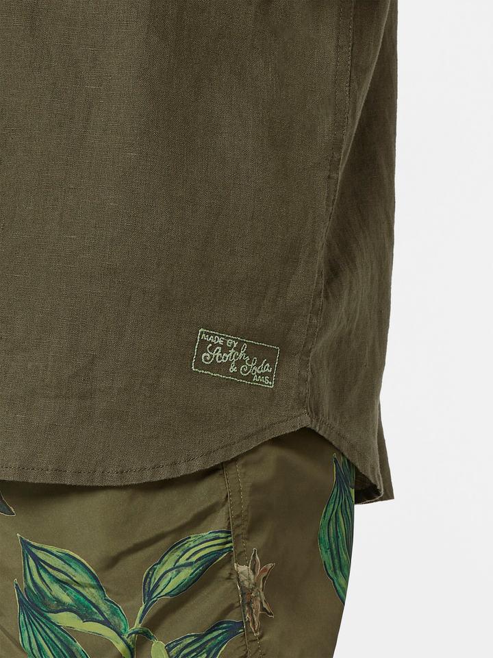 Seasonal Core-Regular-Fit Linen Shirt
