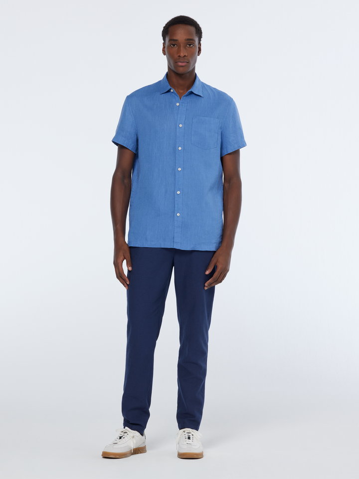 Regular-Fit SS Linen Shirt
