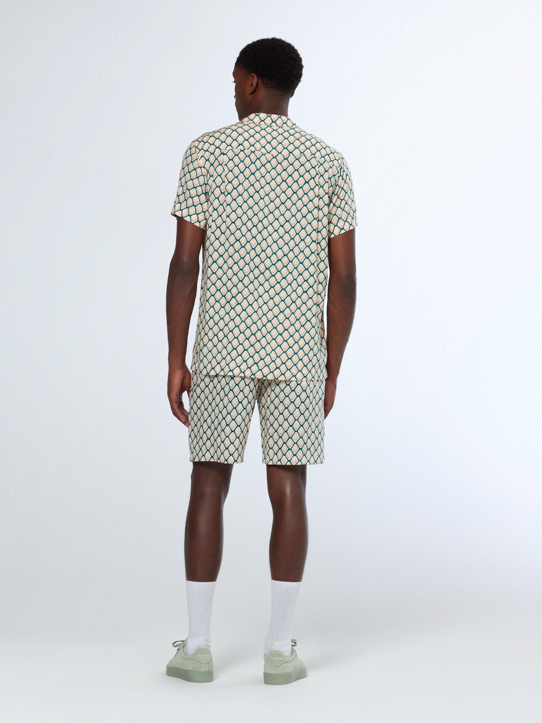 Regular-Fit SS AOP Viscose Shirt