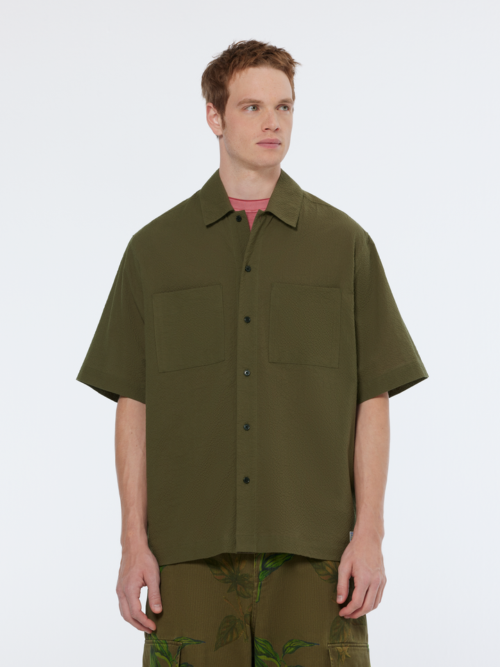 Relaxed-Fit SS Seersucker Shirt
