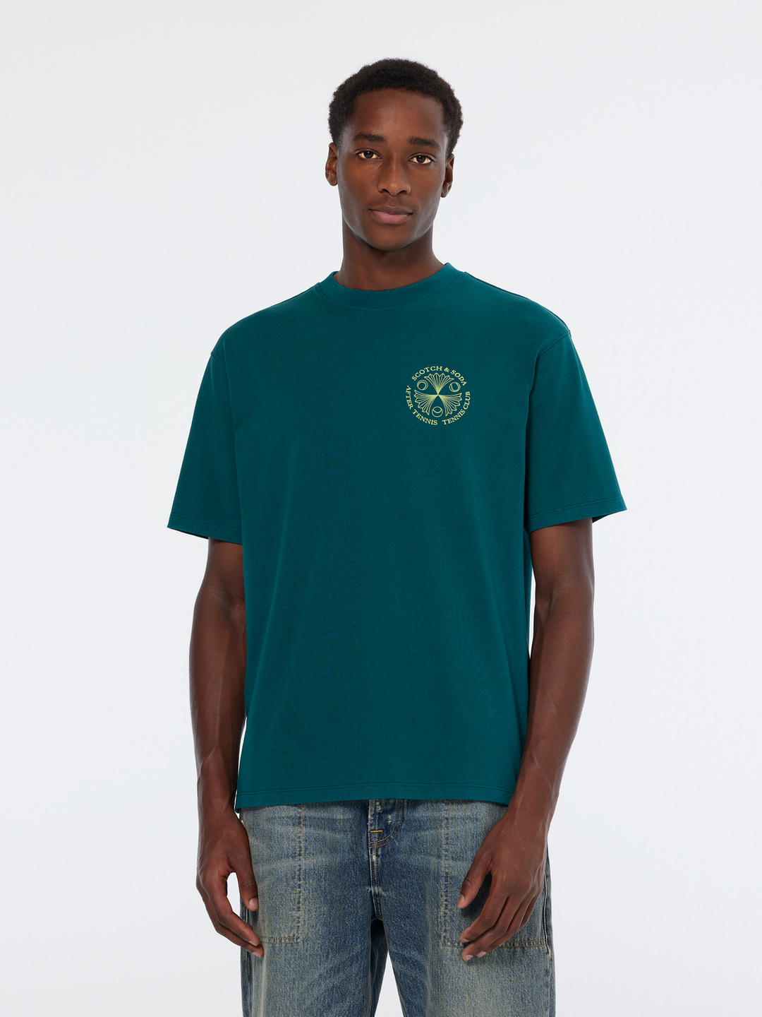 Front and back artwork relaxed fit t-shirt