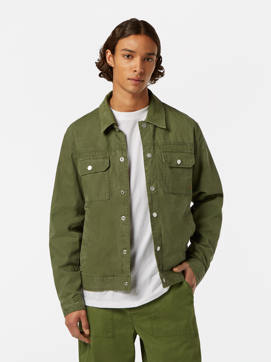 Pigment-dyed worker jacket