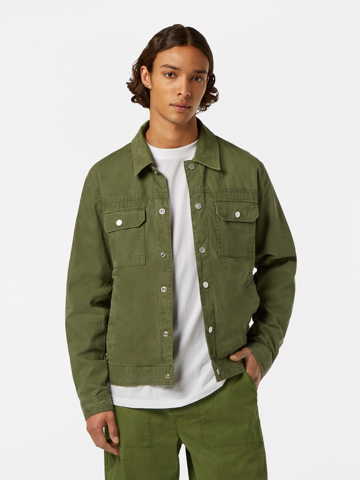 Pigment-dyed worker jacket
