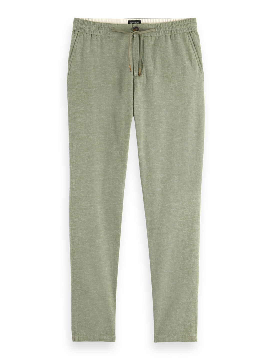 Seasonal core-Warren cotton-linen twill jogger
