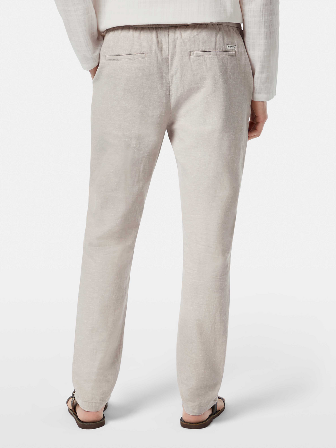 Seasonal core-Warren cotton-linen twill jogger