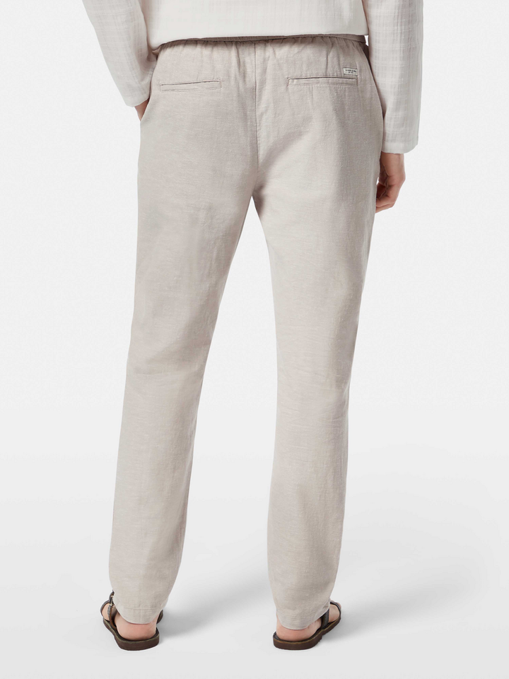 Seasonal core-Warren cotton-linen twill jogger