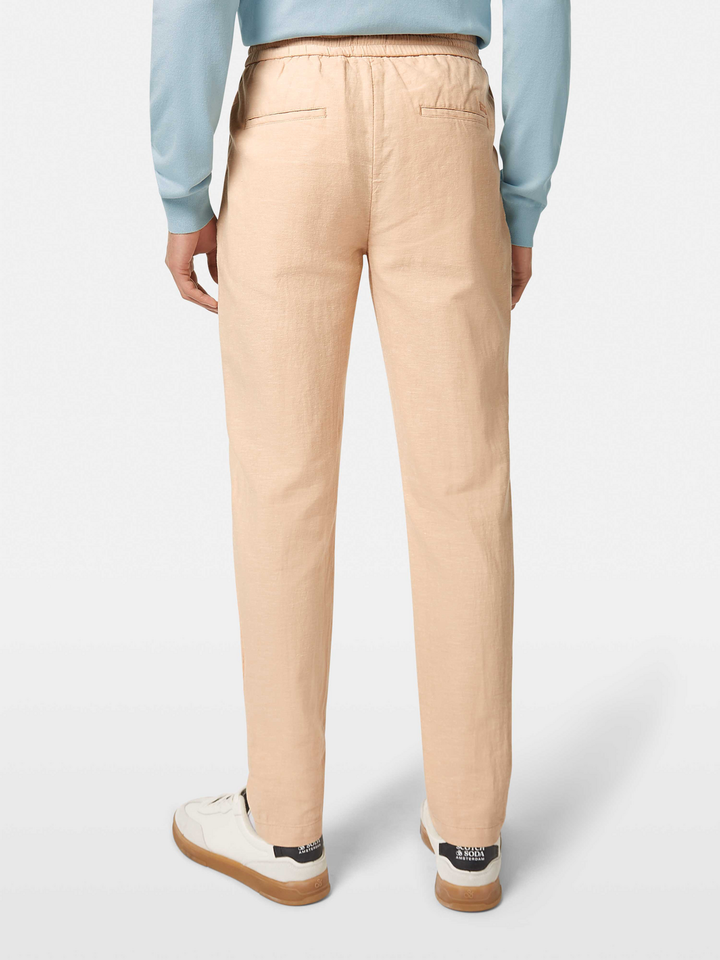 Seasonal core-Warren cotton-linen twill jogger