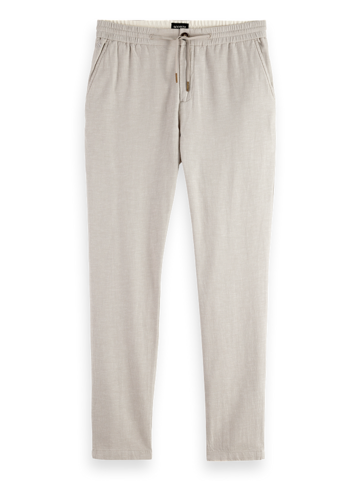 Seasonal core-Warren cotton-linen twill jogger