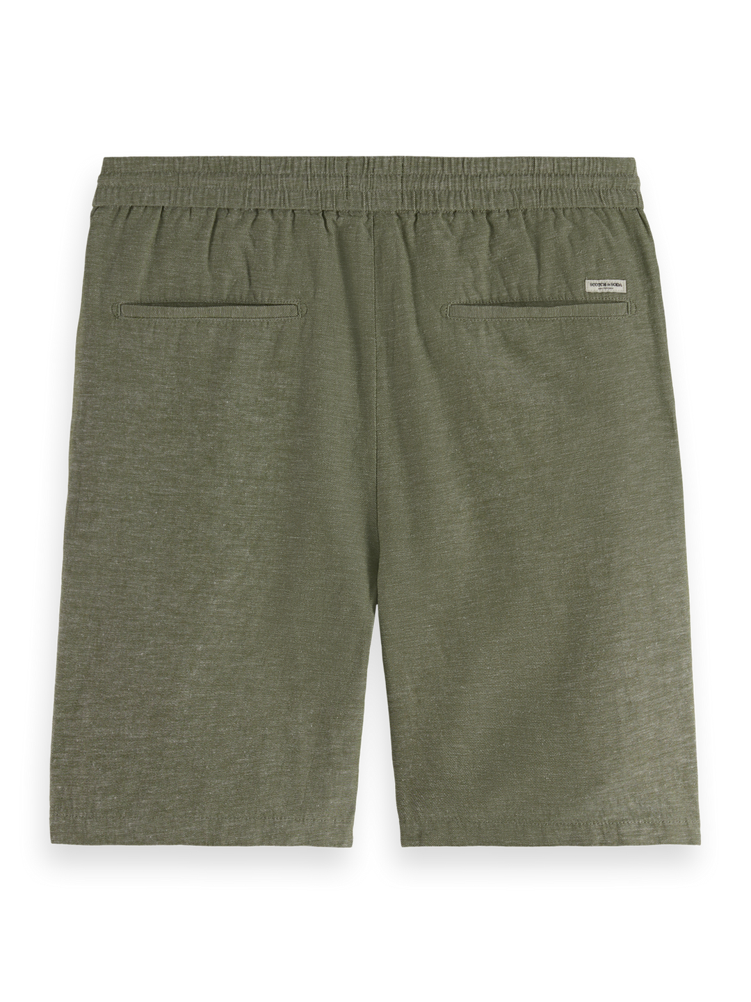 Seasonal core-Fave cotton/linen twill bermuda