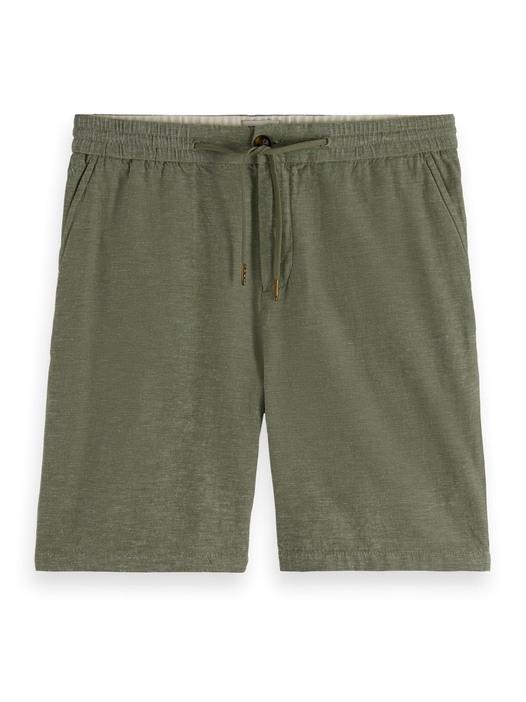 Seasonal core-Fave cotton/linen twill bermuda