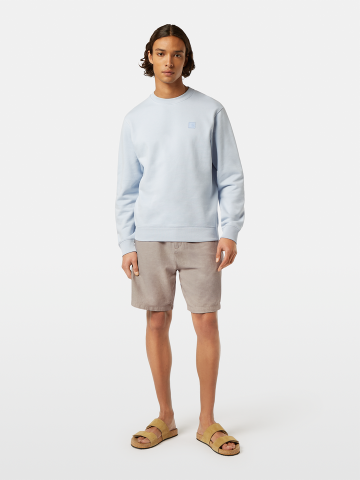 Seasonal core-Fave cotton/linen twill bermuda