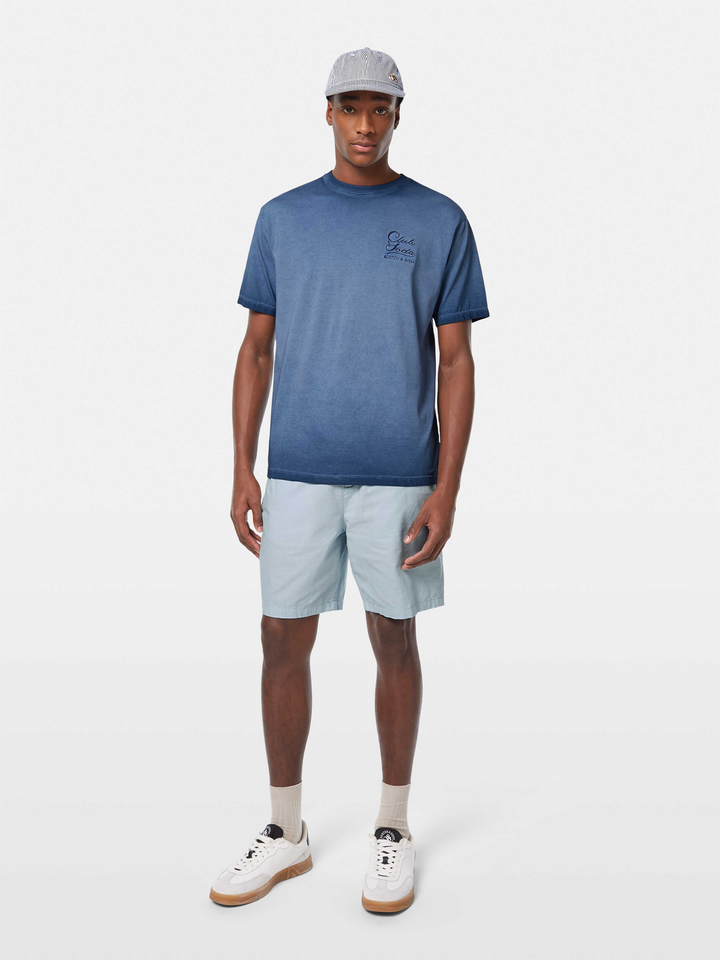 Seasonal core-Fave cotton/linen twill bermuda