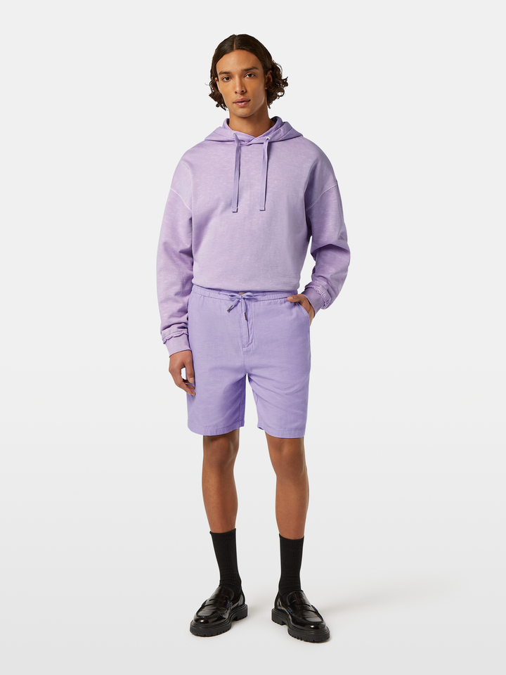 Seasonal core-Fave cotton/linen twill bermuda