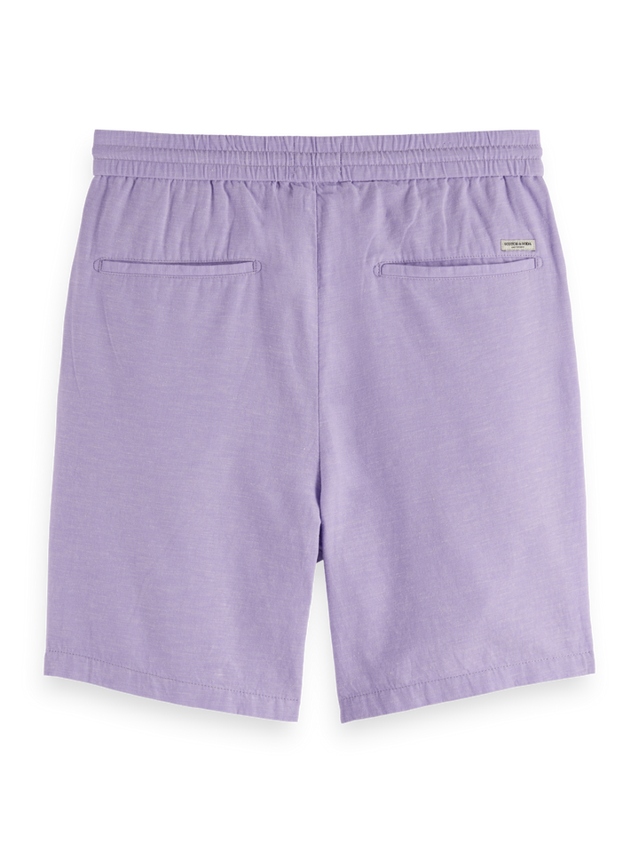 Seasonal core-Fave cotton/linen twill bermuda