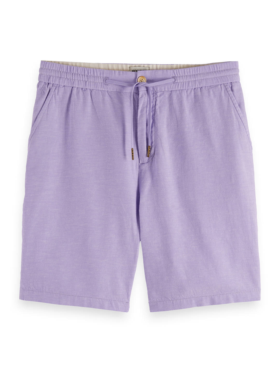 Seasonal core-Fave cotton/linen twill bermuda