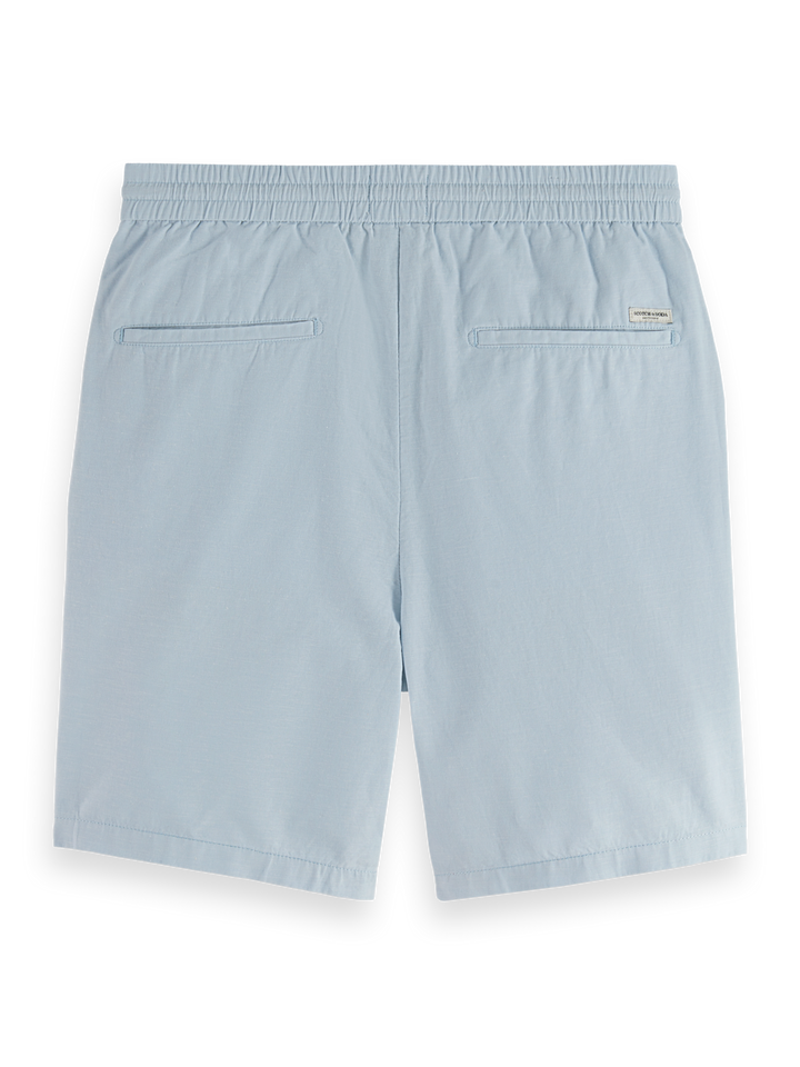 Seasonal core-Fave cotton/linen twill bermuda