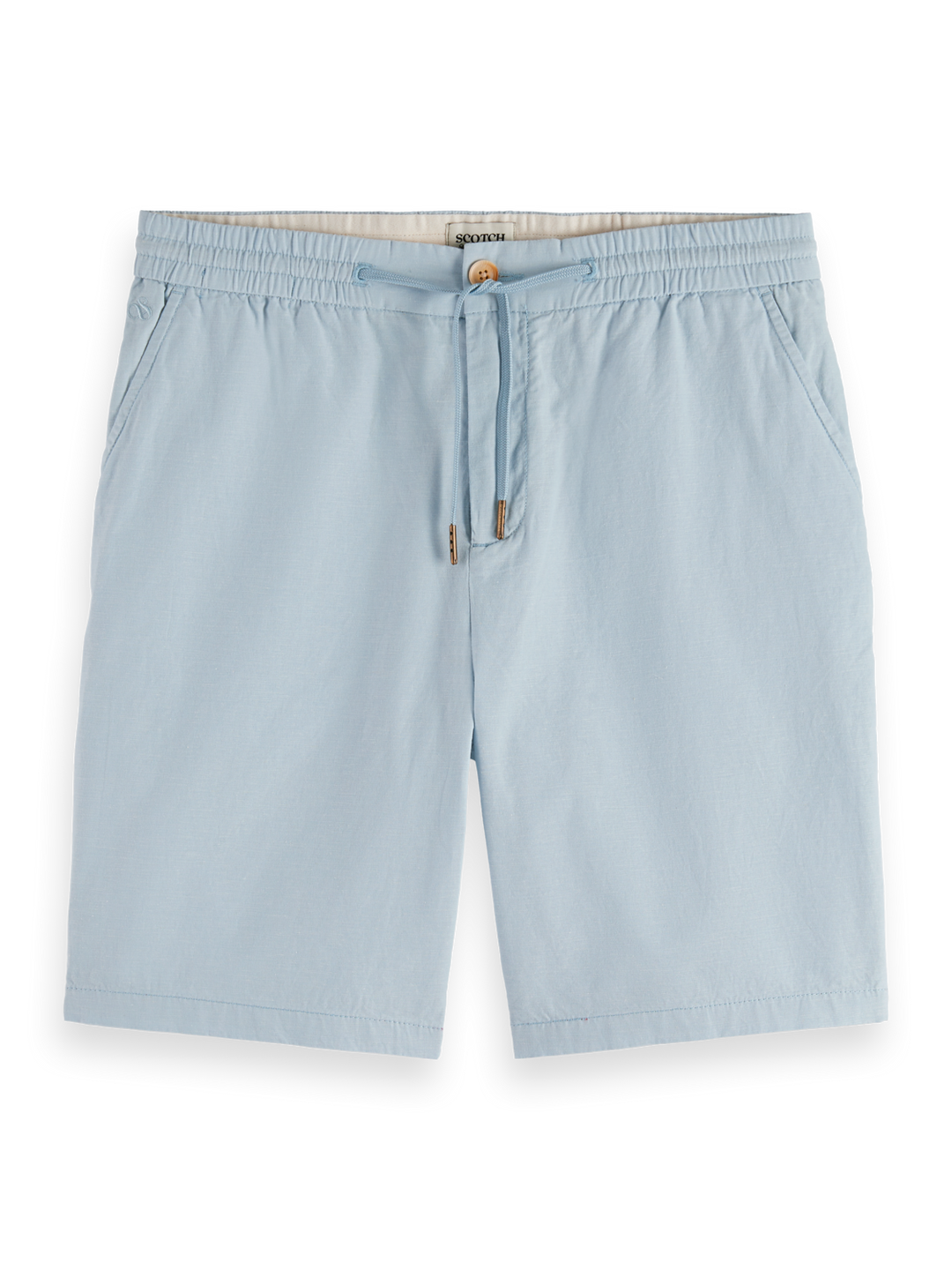 Seasonal core-Fave cotton/linen twill bermuda