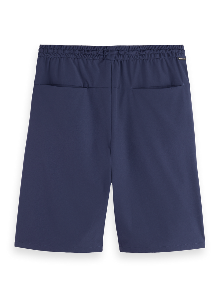 Stretch nylon-blend loose fit bermuda short