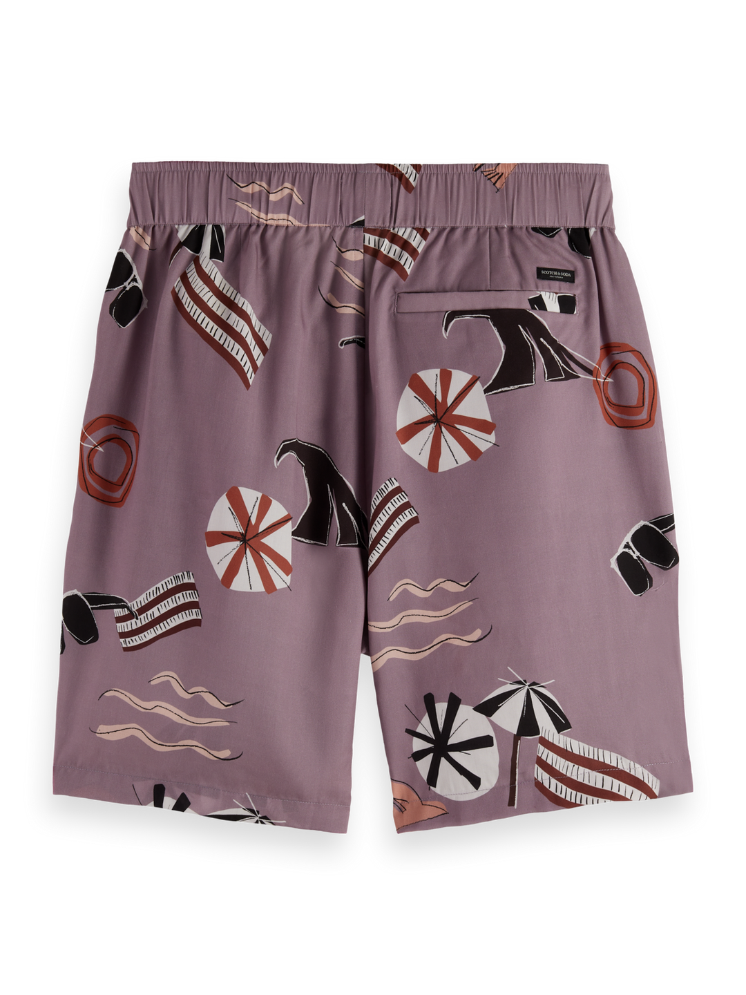 Fave - relaxed fit printed tencel bermuda short