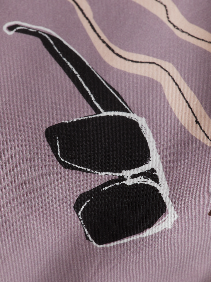 Fave - relaxed fit printed tencel bermuda short