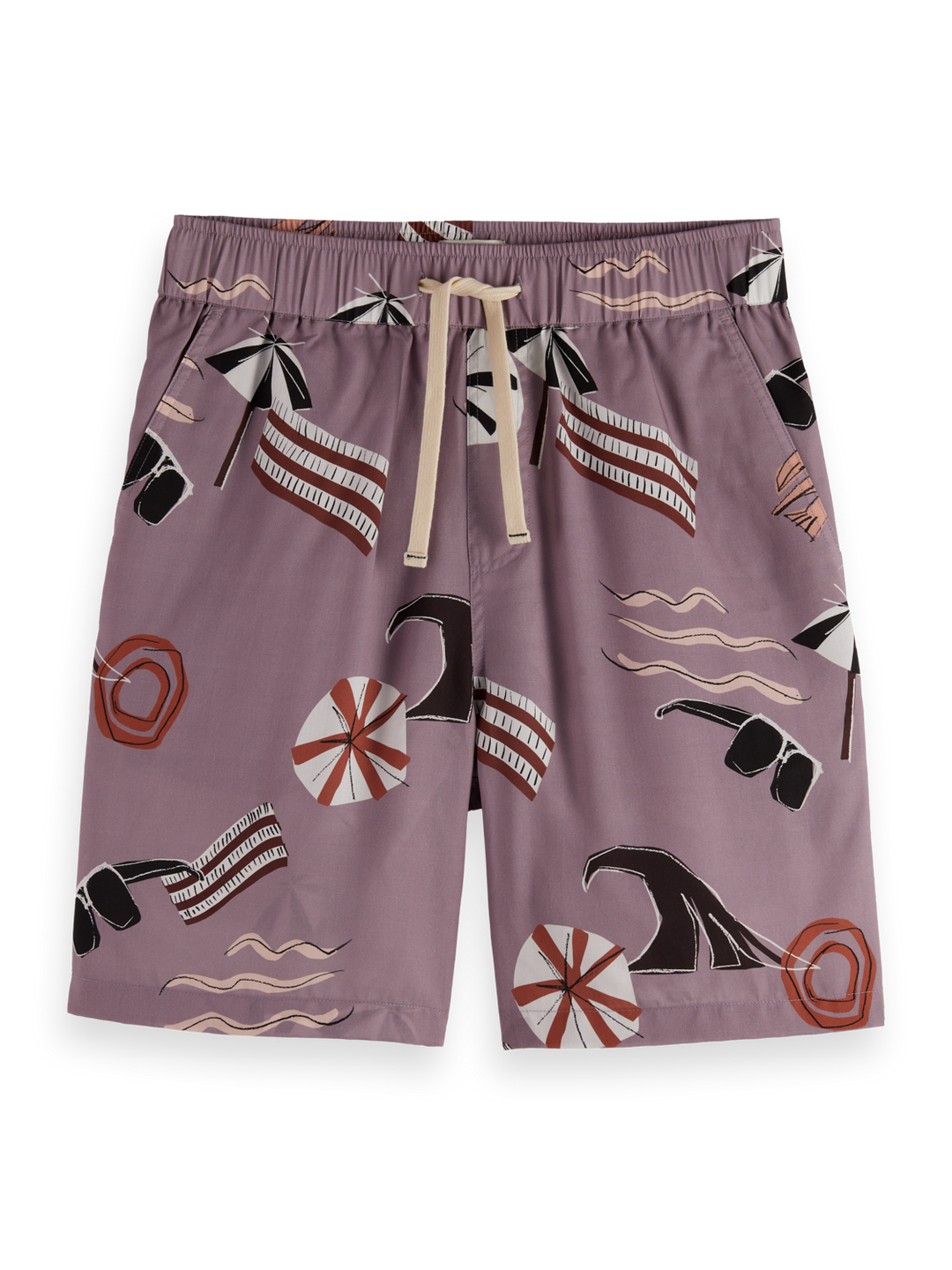 Fave - relaxed fit printed tencel bermuda short