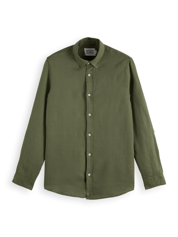 Seasonal core-Regular fit linen shirt