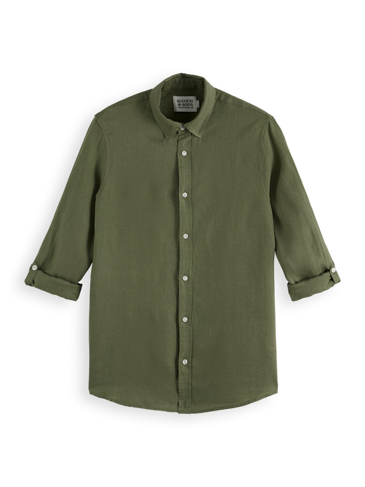 Seasonal core-Regular fit linen shirt