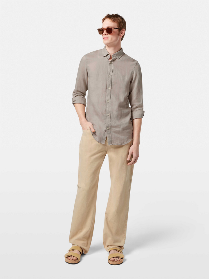 Seasonal core-Regular fit linen shirt