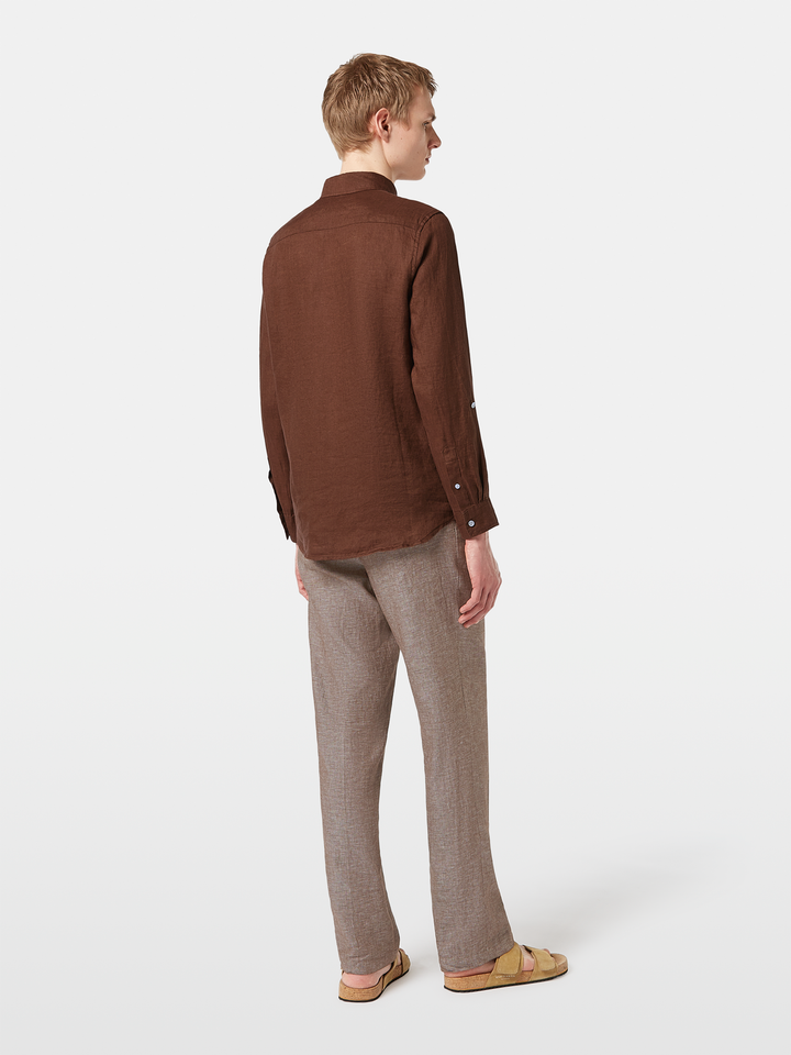 Seasonal core-Regular fit linen shirt