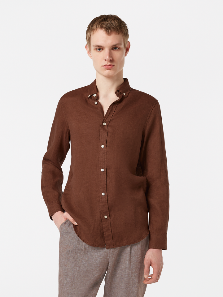Seasonal core-Regular fit linen shirt