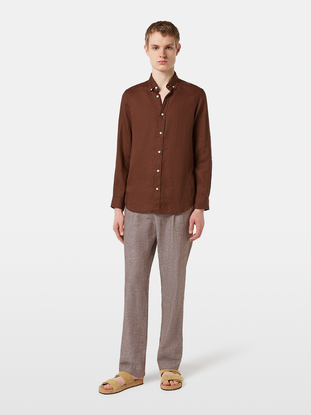 Seasonal core-Regular fit linen shirt